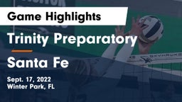 Trinity Preparatory  vs Santa Fe Game Highlights - Sept. 17, 2022