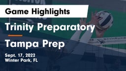 Trinity Preparatory  vs Tampa Prep Game Highlights - Sept. 17, 2022