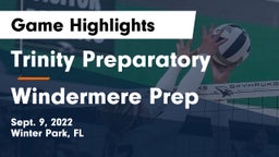 Trinity Preparatory  vs Windermere Prep  Game Highlights - Sept. 9, 2022