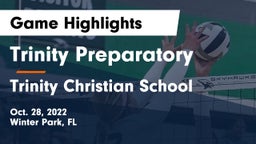 Trinity Preparatory  vs Trinity Christian School Game Highlights - Oct. 28, 2022