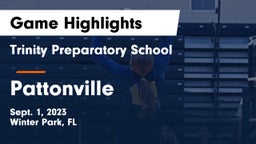 Trinity Preparatory School vs Pattonville  Game Highlights - Sept. 1, 2023