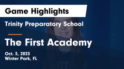 Trinity Preparatory School vs The First Academy Game Highlights - Oct. 3, 2023