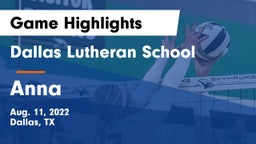 Dallas Lutheran School vs Anna  Game Highlights - Aug. 11, 2022