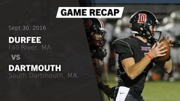 Recap: Durfee  vs. Dartmouth  2016
