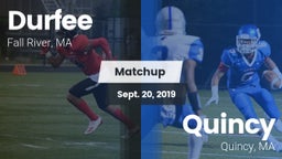 Matchup: Durfee  vs. Quincy  2019