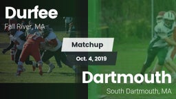 Matchup: Durfee  vs. Dartmouth  2019
