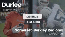 Matchup: Durfee  vs. Somerset-Berkley Regional  2020