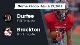 Recap: Durfee  vs. Brockton  2021