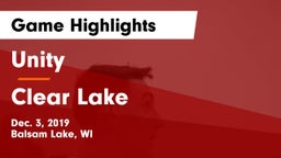 Unity  vs Clear Lake  Game Highlights - Dec. 3, 2019