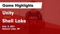 Unity  vs Shell Lake  Game Highlights - Feb. 8, 2021