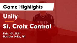 Unity  vs St. Croix Central  Game Highlights - Feb. 19, 2021
