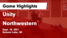 Unity  vs Northwestern  Game Highlights - Sept. 18, 2021