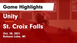 Unity  vs St. Croix Falls  Game Highlights - Oct. 28, 2021