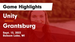 Unity  vs Grantsburg Game Highlights - Sept. 13, 2022