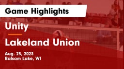 Unity  vs Lakeland Union  Game Highlights - Aug. 25, 2023