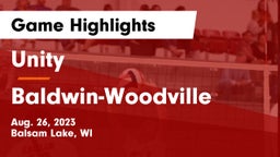 Unity  vs Baldwin-Woodville  Game Highlights - Aug. 26, 2023