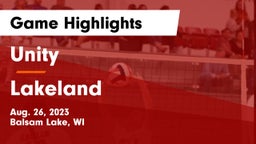 Unity  vs Lakeland Game Highlights - Aug. 26, 2023