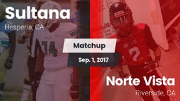 Matchup: Sultana  vs. Norte Vista  2017