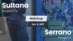 Matchup: Sultana  vs. Serrano  2017