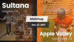 Matchup: Sultana  vs. Apple Valley  2017