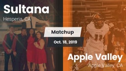 Matchup: Sultana  vs. Apple Valley  2019