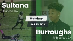 Matchup: Sultana  vs. Burroughs  2019