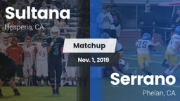 Matchup: Sultana  vs. Serrano  2019
