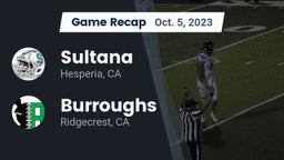 Recap: Sultana  vs. Burroughs  2023