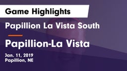 Papillion La Vista South  vs Papillion-La Vista  Game Highlights - Jan. 11, 2019