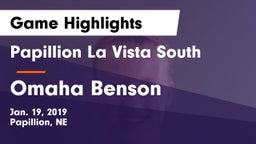 Papillion La Vista South  vs Omaha Benson  Game Highlights - Jan. 19, 2019