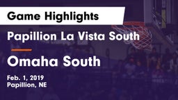 Papillion La Vista South  vs Omaha South  Game Highlights - Feb. 1, 2019