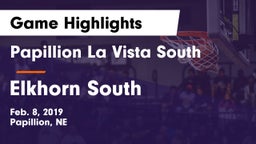 Papillion La Vista South  vs Elkhorn South  Game Highlights - Feb. 8, 2019