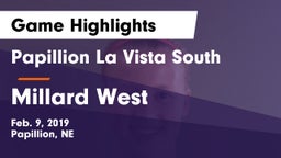 Papillion La Vista South  vs Millard West  Game Highlights - Feb. 9, 2019