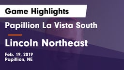 Papillion La Vista South  vs Lincoln Northeast  Game Highlights - Feb. 19, 2019