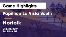 Papillion La Vista South  vs Norfolk  Game Highlights - Dec. 21, 2019