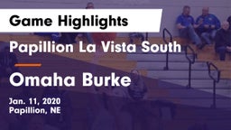 Papillion La Vista South  vs Omaha Burke  Game Highlights - Jan. 11, 2020
