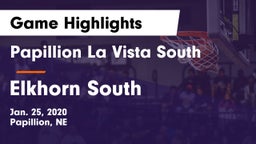 Papillion La Vista South  vs Elkhorn South  Game Highlights - Jan. 25, 2020