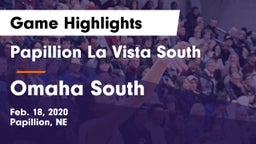 Papillion La Vista South  vs Omaha South Game Highlights - Feb. 18, 2020