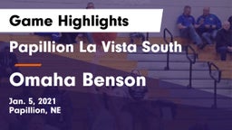 Papillion La Vista South  vs Omaha Benson  Game Highlights - Jan. 5, 2021