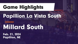Papillion La Vista South  vs Millard South  Game Highlights - Feb. 21, 2024