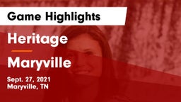 Heritage  vs Maryville  Game Highlights - Sept. 27, 2021