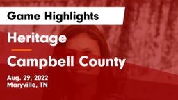 Heritage  vs Campbell County  Game Highlights - Aug. 29, 2022