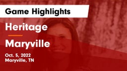 Heritage  vs Maryville  Game Highlights - Oct. 5, 2022