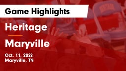 Heritage  vs Maryville  Game Highlights - Oct. 11, 2022