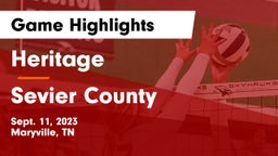 Heritage  vs Sevier County  Game Highlights - Sept. 11, 2023