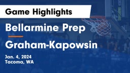 Bellarmine Prep  vs Graham-Kapowsin  Game Highlights - Jan. 4, 2024