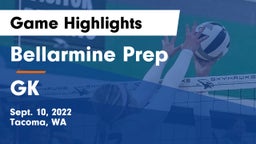 Bellarmine Prep  vs GK Game Highlights - Sept. 10, 2022