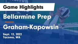 Bellarmine Prep  vs Graham-Kapowsin  Game Highlights - Sept. 12, 2022
