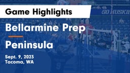 Bellarmine Prep  vs Peninsula  Game Highlights - Sept. 9, 2023