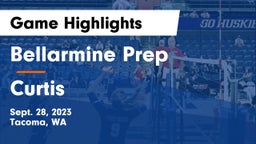 Bellarmine Prep  vs Curtis  Game Highlights - Sept. 28, 2023